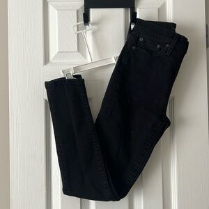 Black high rise skinny jean. 00